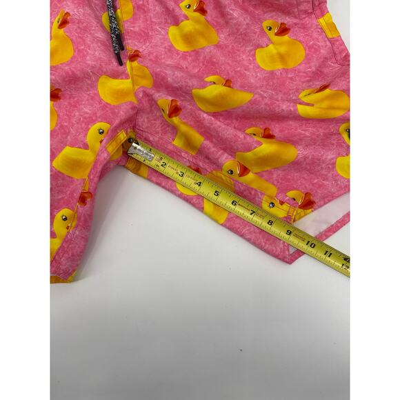 Neff Men’s Pink Ducky Life Graphic Swim Trunks Shorts  Men’s Size Large EUC - Picture 7 of 9